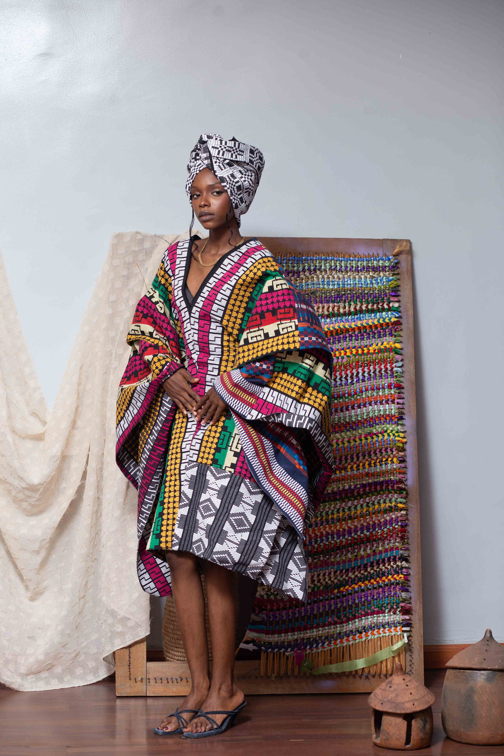 Akwete Short Dress