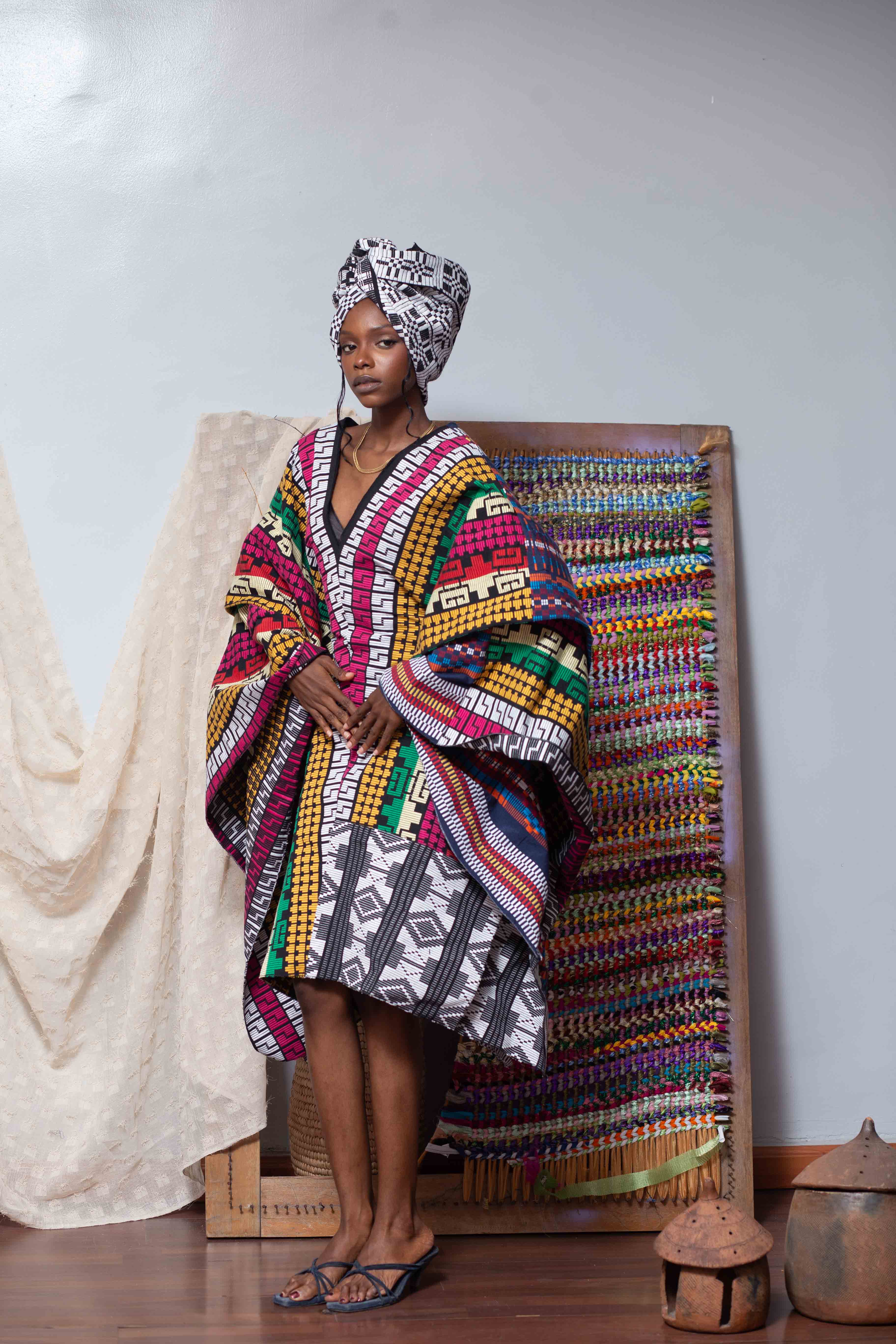 Akwete Short Dress